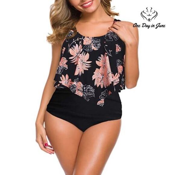 I2crazy Ruffled Flounce Bikini Swimsuit Size XL - Picture 1 of 4